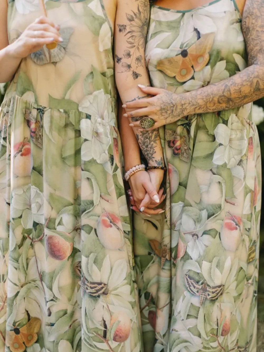 Fleur De Soleil Bohéme Long Maxi Slip Dress w/ Florals by Market of Stars - Picture 9 of 15